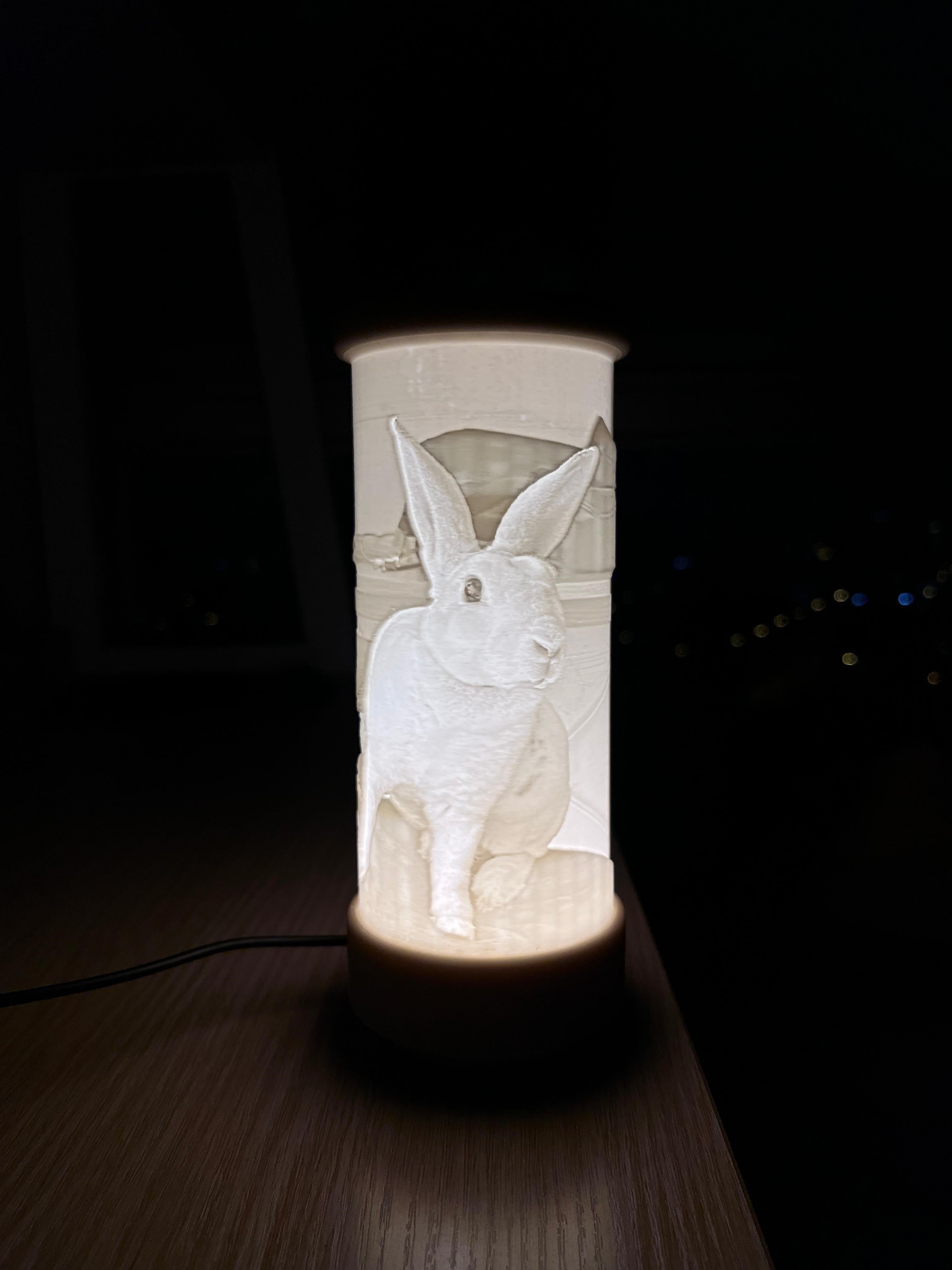 Litofania - Tipo lampara