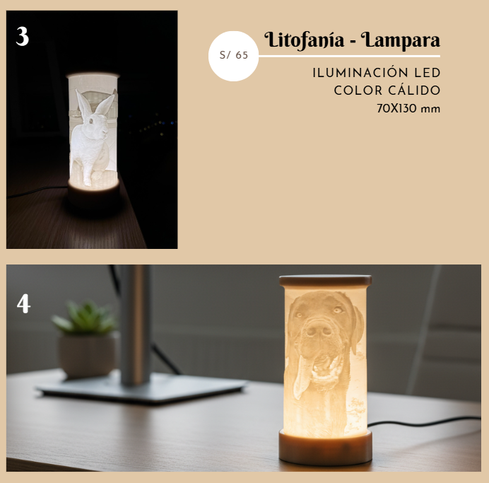 Litofania - Tipo lampara