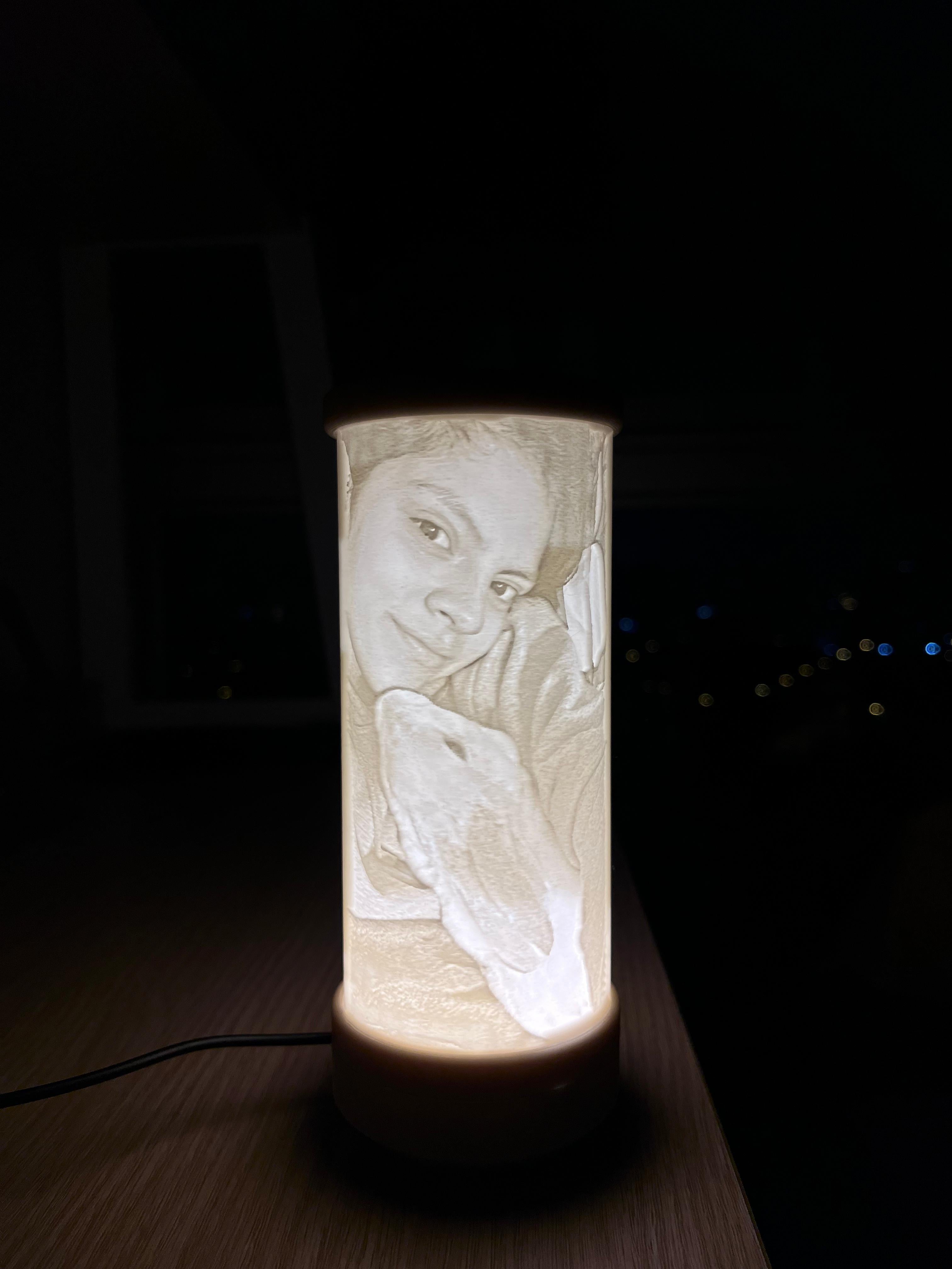 Litofania - Tipo lampara